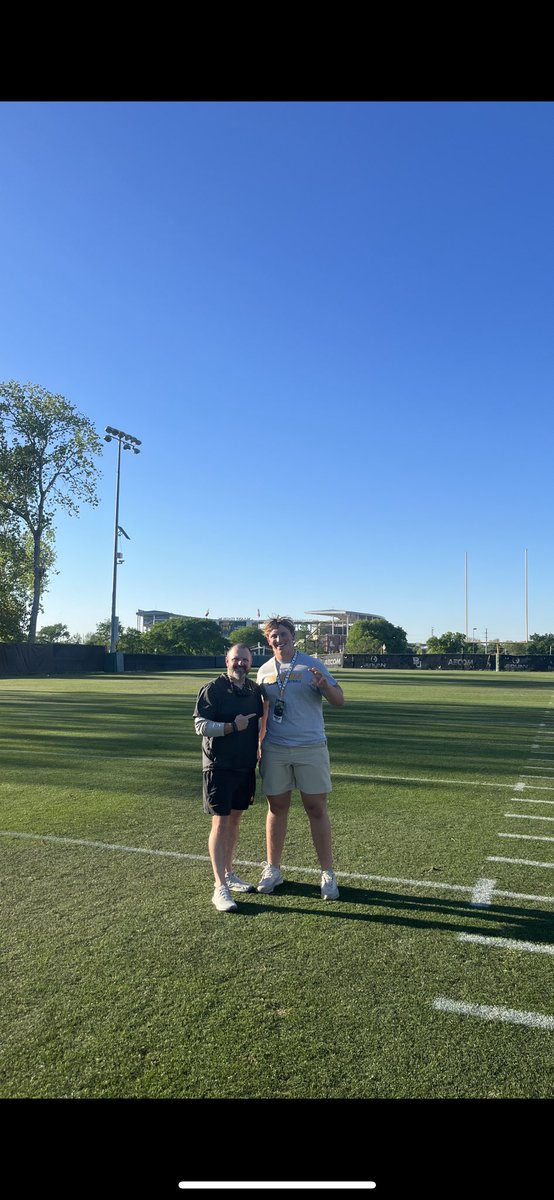 It was great being at Baylor! Had a awesome time!! @CoachMiller_ @aclavo_BU @BUFootball