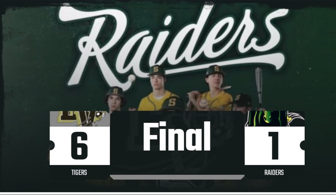 Tigers pitched a great game. Onto the next game Raiders @SMSOUTHBASEBALL @SMSouthTDain @SFLLeagueKS
