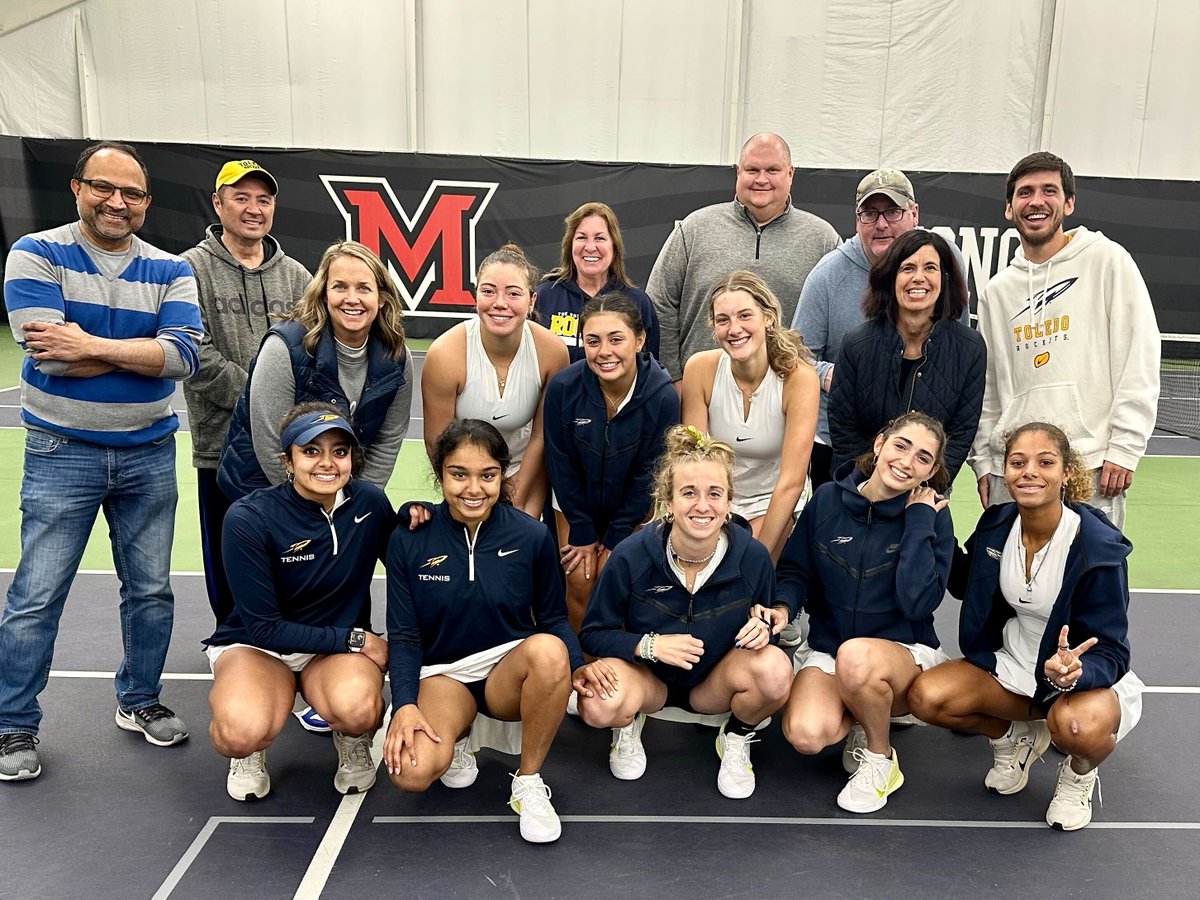 Rockets win sixth straight match & improve to 5-0 in @MACSports play 🔵 Second Victory Over RedHawks in a Week 🧹🧹 🟡 Teske now tied with Martina Wodzinski (2007-10) for 154 career combined wins #TeamToledo #MACtion 📰🔗: utrockets.com/news/2024/4/5/…