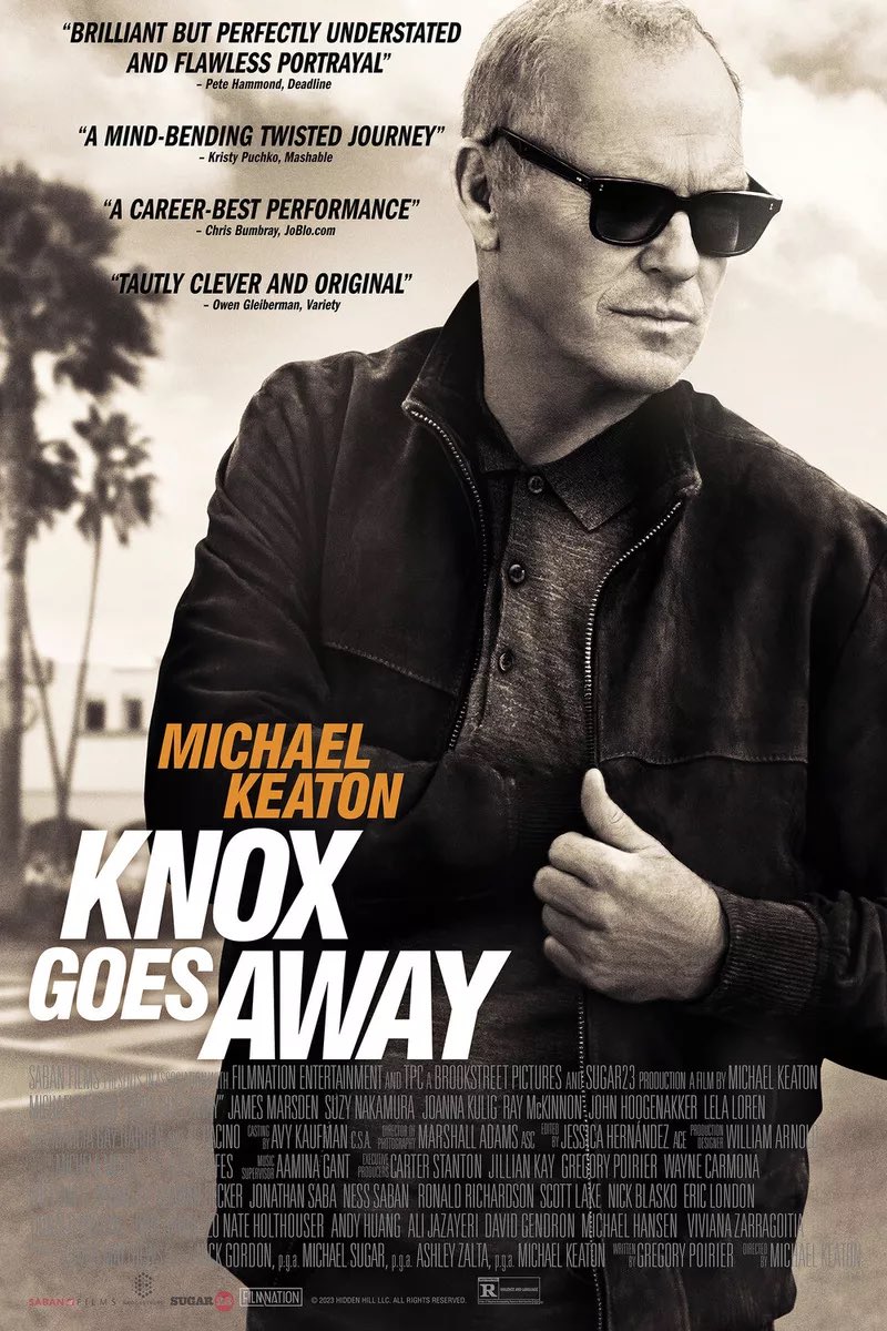 One of my favorite films of 2024, the neo noir thriller KNOX GOES AWAY is now available for rent on VOD! @MichaelKeaton is fantastic in this film!!