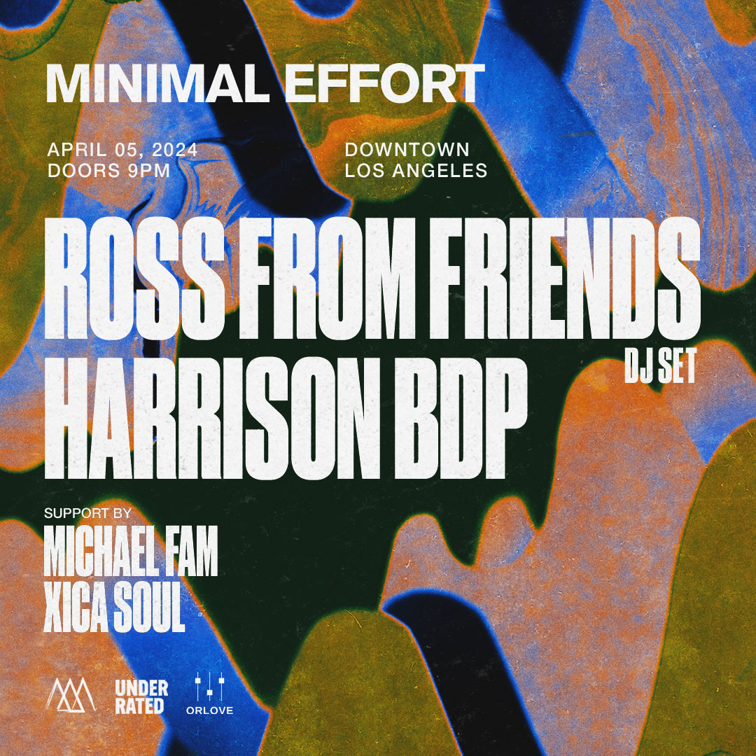 TONIGHT 🪩 Ross from Friends with Harrison BDP at Don Quixote🔥 Support by Xica Soul and Michael Fam 🕺Get tix: link.dice.fm/p5534945a8a1 Doors: 9pm // 21+ Get tix at the link in bio! #donquixotela #minimaleffortla #underratedpresents #rossfromfriends