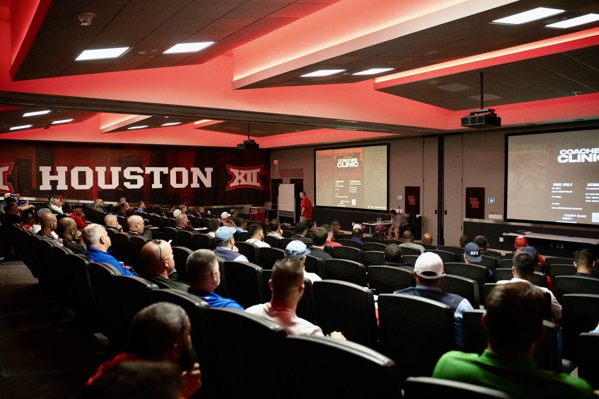 Spreading knowledge. Coaches clinic is off and running! #GoCoogs