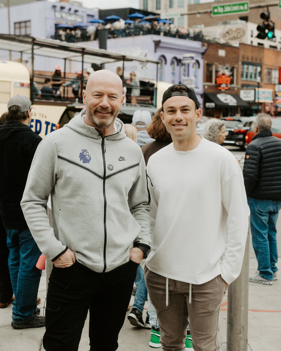 If you’re going to a new city, you gotta ask the locals where to go 🤝 Thanks to Taylor Washington and @NashvilleSC for showing our guy @alanshearer around Nashville! 🍻