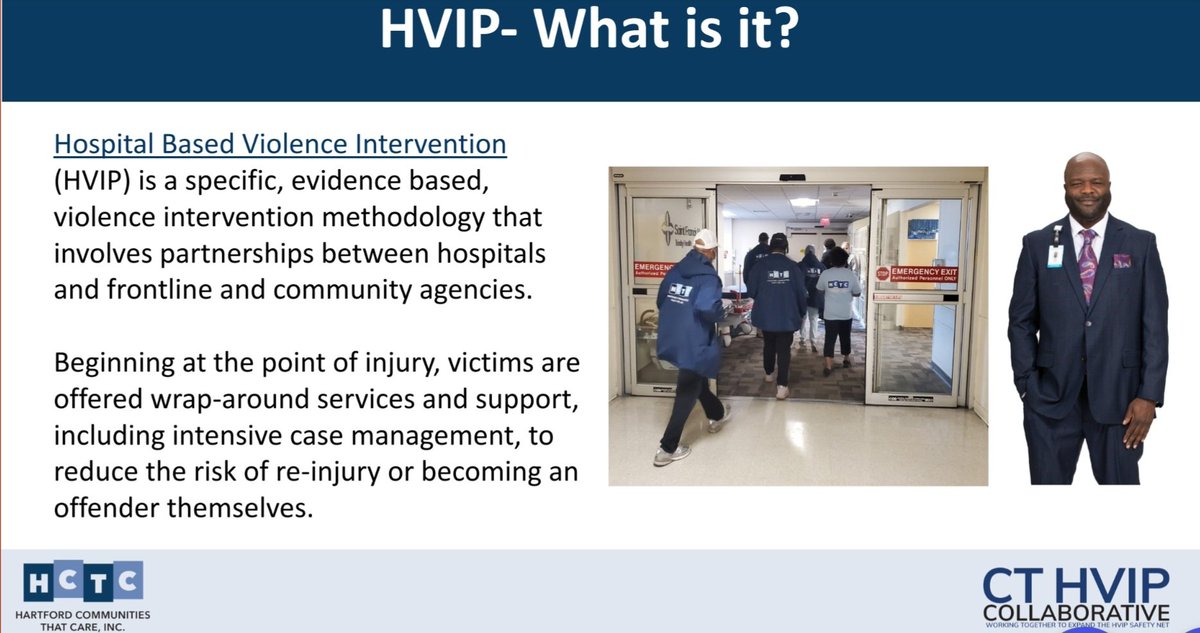 This week I had the privilege of presenting to the @CTDPH Commission on Community Violence Intervention and Prevention.  HVIPs are a vital part of the #CVI ecosystem here in Connecticut and I'm proud to help lead our statewide efforts. @TheHAVI #HartfordCommunitiesThatCare