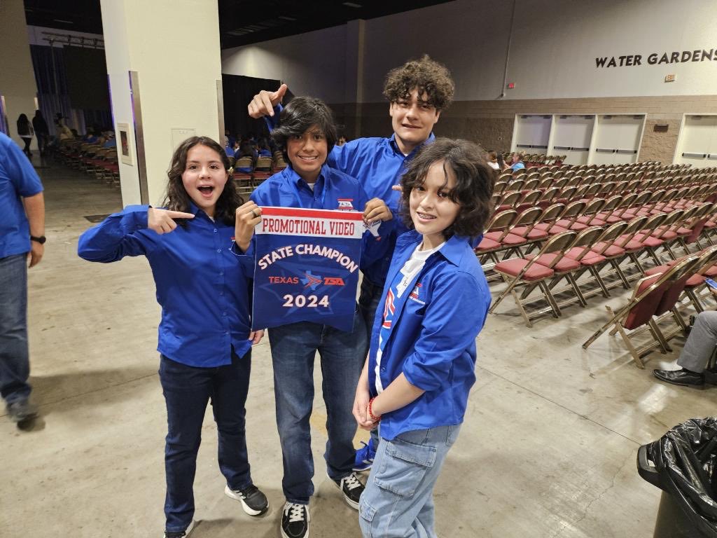 Hambric Hawks are not messing around at the TSA competition!! We are STATE CHAMPIONS!! ⁦@TOaxaca_JHS⁩ ⁦@gmuniz_JHS⁩ #SoarHigher #HawkPride