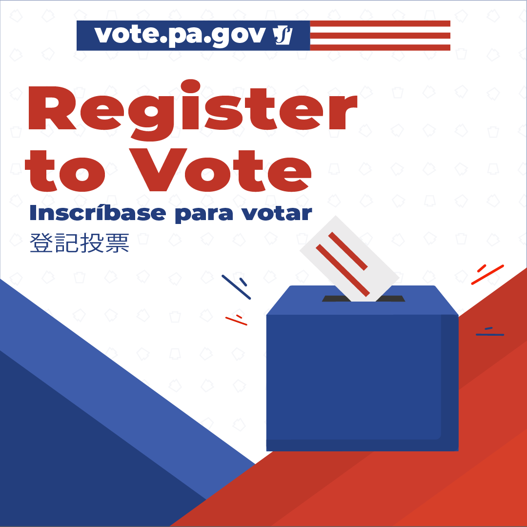 TODAY is the last day PA voters have to register to vote in the April 23 #PAPrimary. 

Register to vote or update your voter registration information today: vote.pa.gov/register 

#ReadytoVotePA