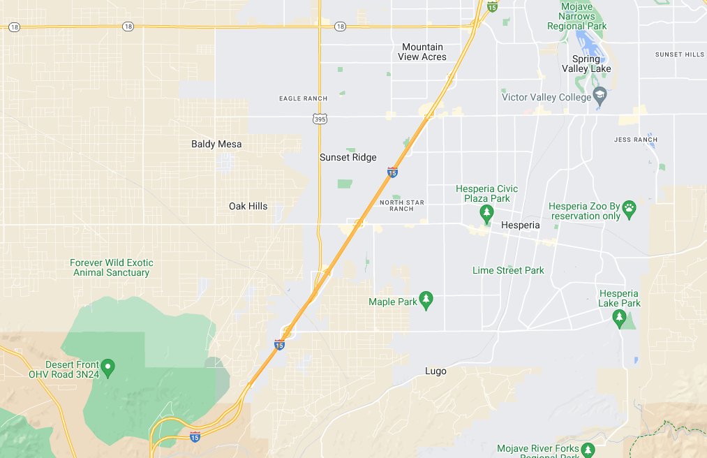 SBCO: HESPERIA TO VICTORVILLE. Work on the I-15 Pavement Rehab project cont. this week. NB & SB NIGHTLY alternating lane closures will occur. Daytime work in the median may occur. Weather permitting. Remember to slow down in the construction zone! #Caltrans8