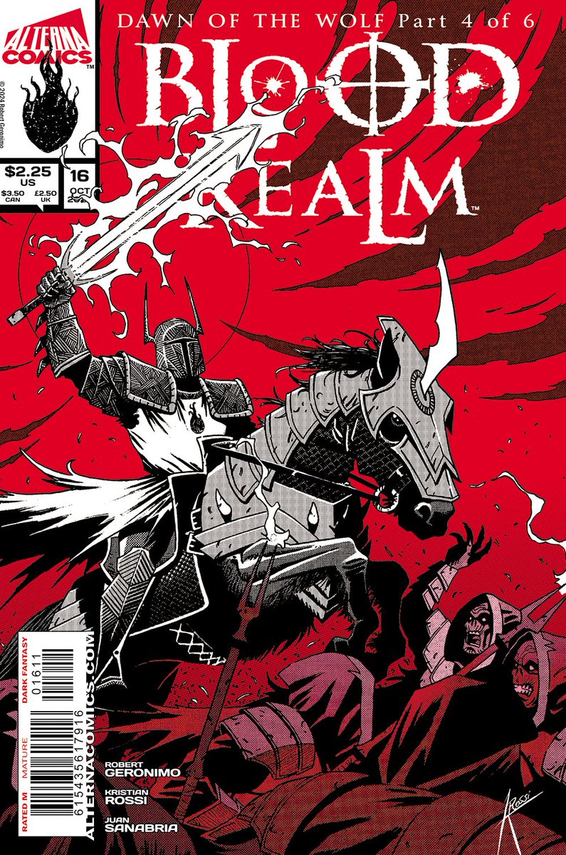 BLOOD REALM #16. With the Iron Wolves’ influence upending the mages’ power over the lands of Mhordrin, Grand Sorcerer Exar II makes his first move in suppressing the forces of Light with a vengeful fury. Claim your copy on Indiegogo! igg.me/at/C-LijI0fwhY…