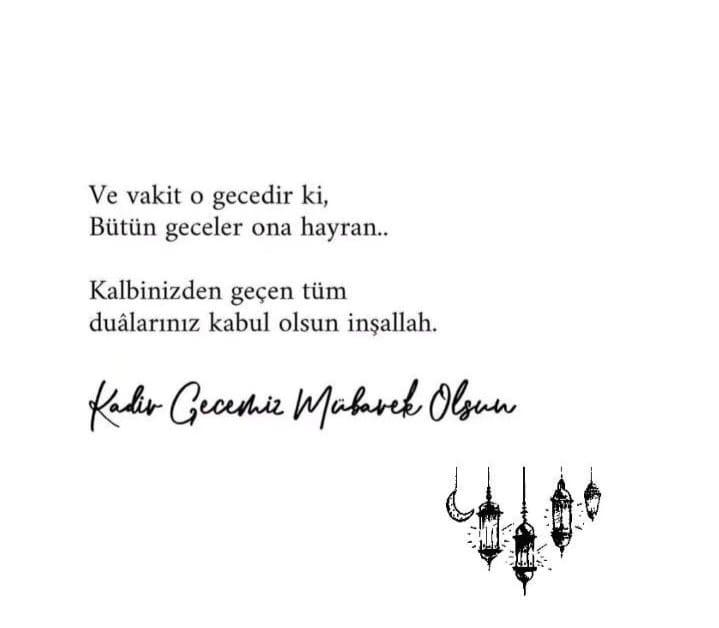 Alicigulsen1's tweet photo. #KadirGecemizmuebarekolsun https://t.co/Wz7jdERUOY