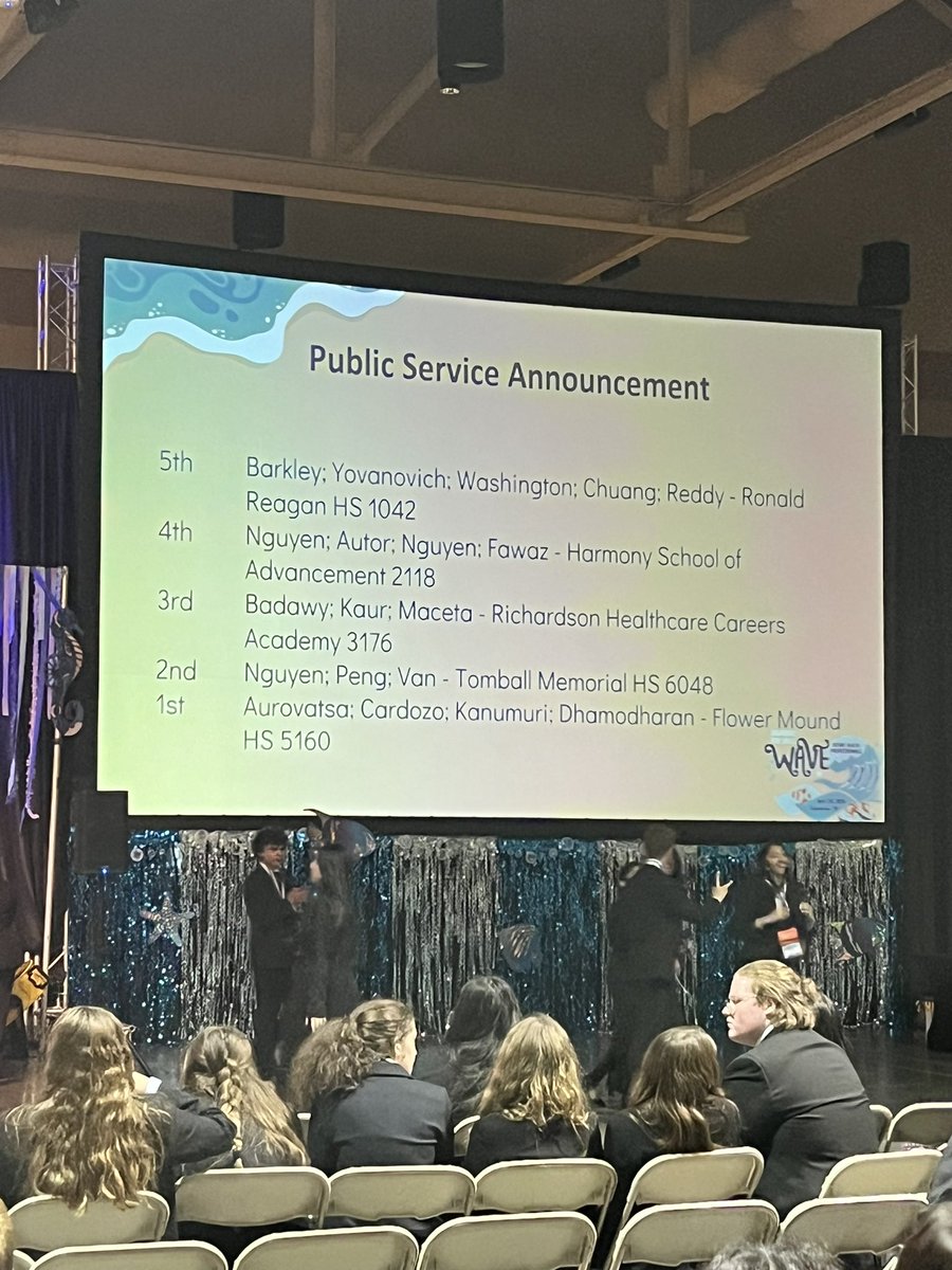 Congratulations to Aaliyah, Jasmeet, and Jeremy for placing 3rd in Public Service Announcement at the #HOSA State Convention! They’re moving on to Nationals in June. Great job !