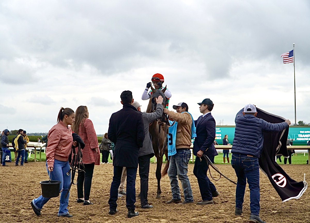 BelladonnaRaci1's tweet photo. Here’s a perfect #depiction of just how many people are involved with a single horse. 💜
#horseracing
#Keeneland
#Thoroughbred https://t.co/wZXdPVw1kG