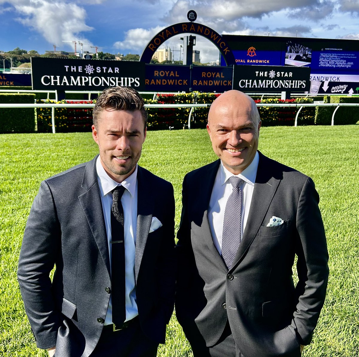Ready to rock n roll day 1 of @ChampionshipsRR @royalrandwick @aus_turf_club with @FanDuel @mrdubbsie @Michael_Wrona @TVG @SkyRacingWorld Track recovering amazingly well after all the rain. Quality racing, great betting opportunities 🐎☀️@SkyRacingAU