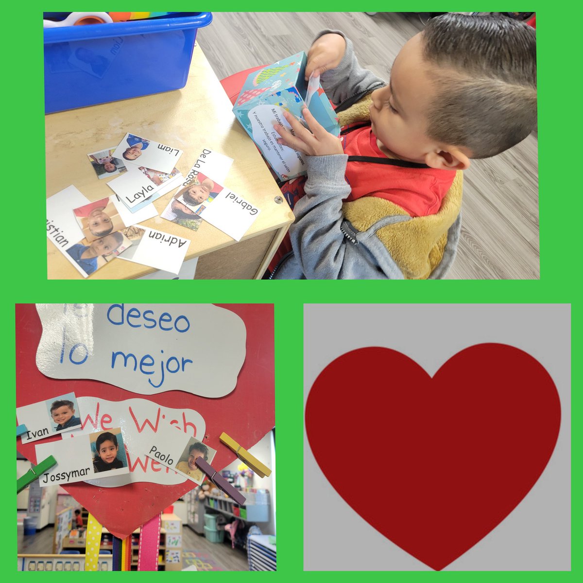 RebeccaBlaloc13's tweet image. We were a little off schedule &amp;amp;  missed our Wish You Well song. During center time, he went to the Safe Place and found the names of his classmates who weren&apos;t at school &amp;amp; asked me to place their names on our Wish You Well ❤️.  @ConsciousD #dobiepkschool #RISDbelieves  #RISDprek