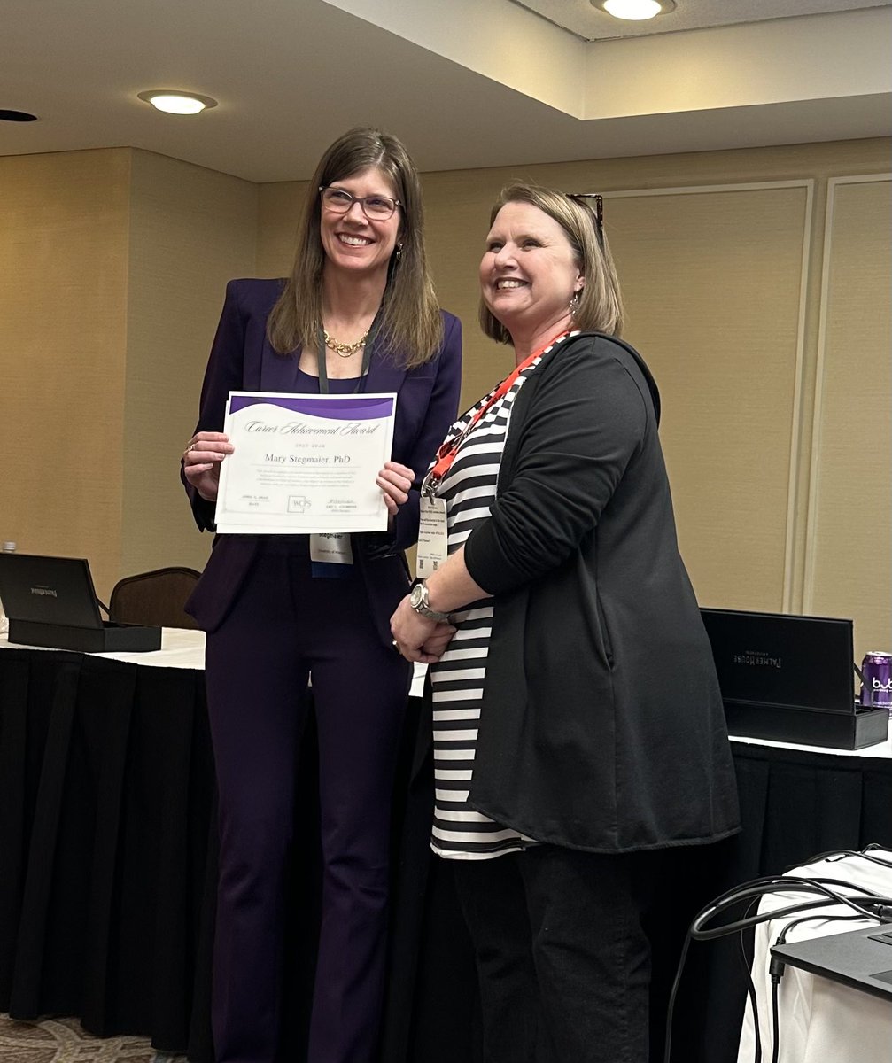 Dr. <a href="/MaryStegmaier/">Mary Stegmaier</a> receiving the award for Outstanding Professional Award <a href="/MPSAnet/">MPSA</a>
