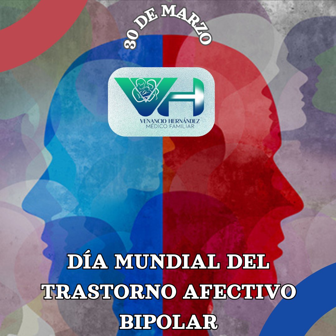 👥El trastorno bipolar se trata de una enfermedad mental que produce cambios abruptos de temperamento, pasando de una terrible depresión, a un alto nivel de optimismo de forma casi simultánea.

#DíaMundialDelTrastornoAfectivoBipolar #Marzo30 #TrastornoBipolar #WorldBipolarDay