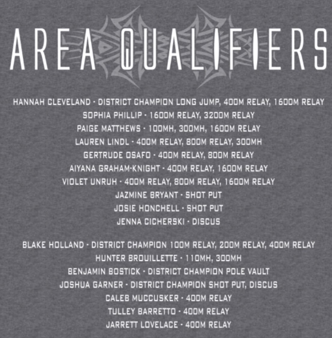 XC_Magnolia's tweet photo. Next week:
The Lady Bulldogs advanced 10 athletes to the Area Track Meet. 

The Area Track Meet will be at Magnolia High School, Thursday April 11th. Let’s pack the house! https://t.co/gAuE1Z76Bp