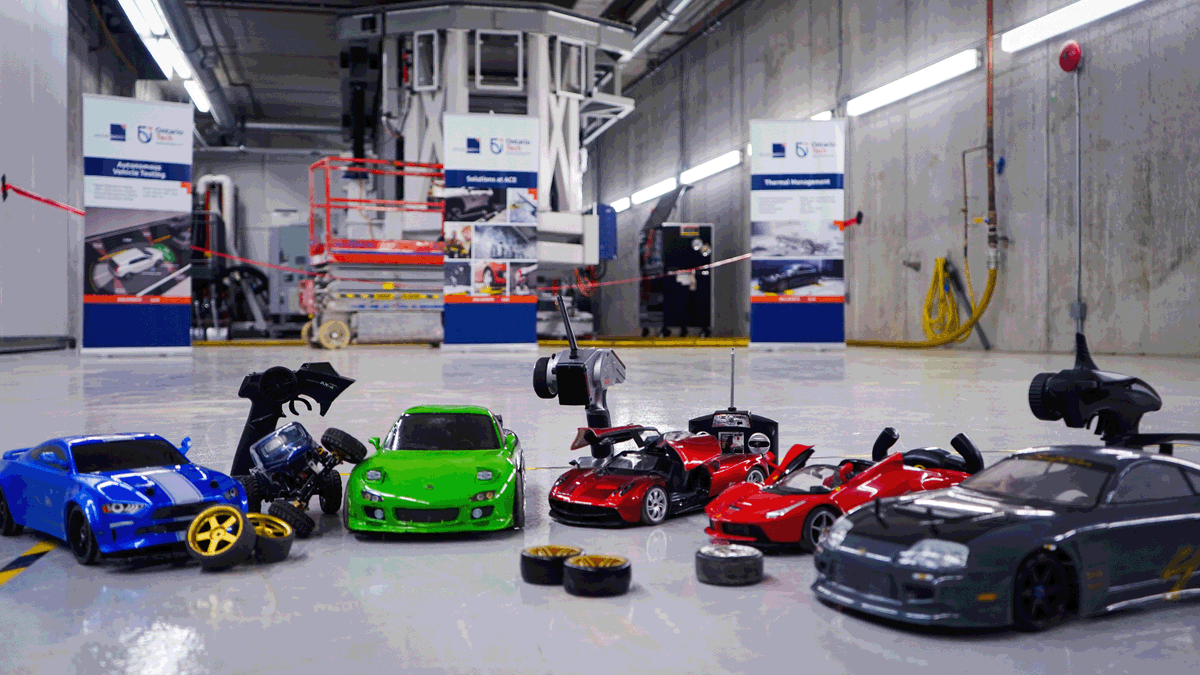 Photos of last week's Innovation Garage event! Thank you to all the racers and spectators who came out for the RC race. We hope you had a great experience touring the facility! 🏎 #ACE #InnovationGarage #race #OntarioTech