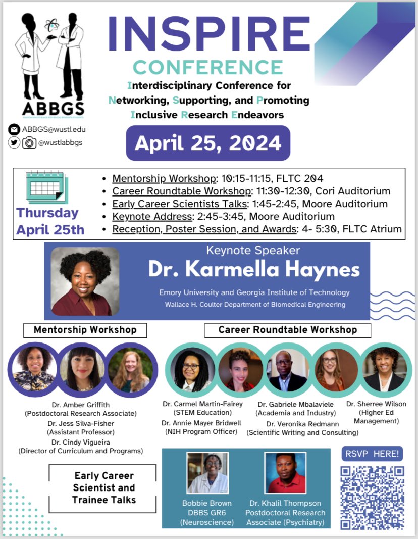 Notorious_MHC's tweet photo. @WUSTLABBGS ‘s 2nd annual INSPIRE Conference is happening 4/25!! 

There will be mentorship and career workshops, cool trainee talks, and a keynote address by @WUSTLdbbs alumna Dr. Karmella Haynes! 

Show off your work at the poster session!

https://t.co/57CKUWPNpD https://t.co/uXrN7uqbzu