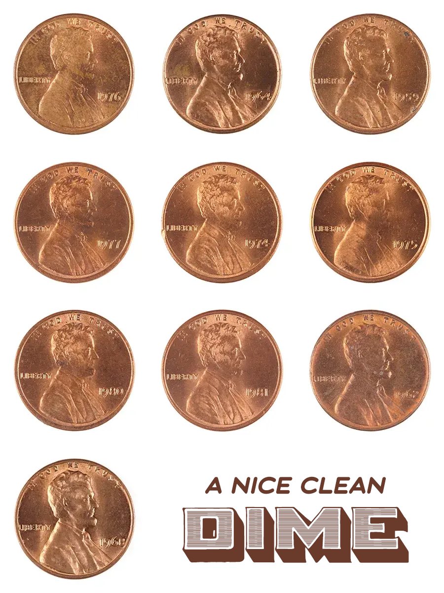 a little dime-sized artshow of shiny happy #CENTS