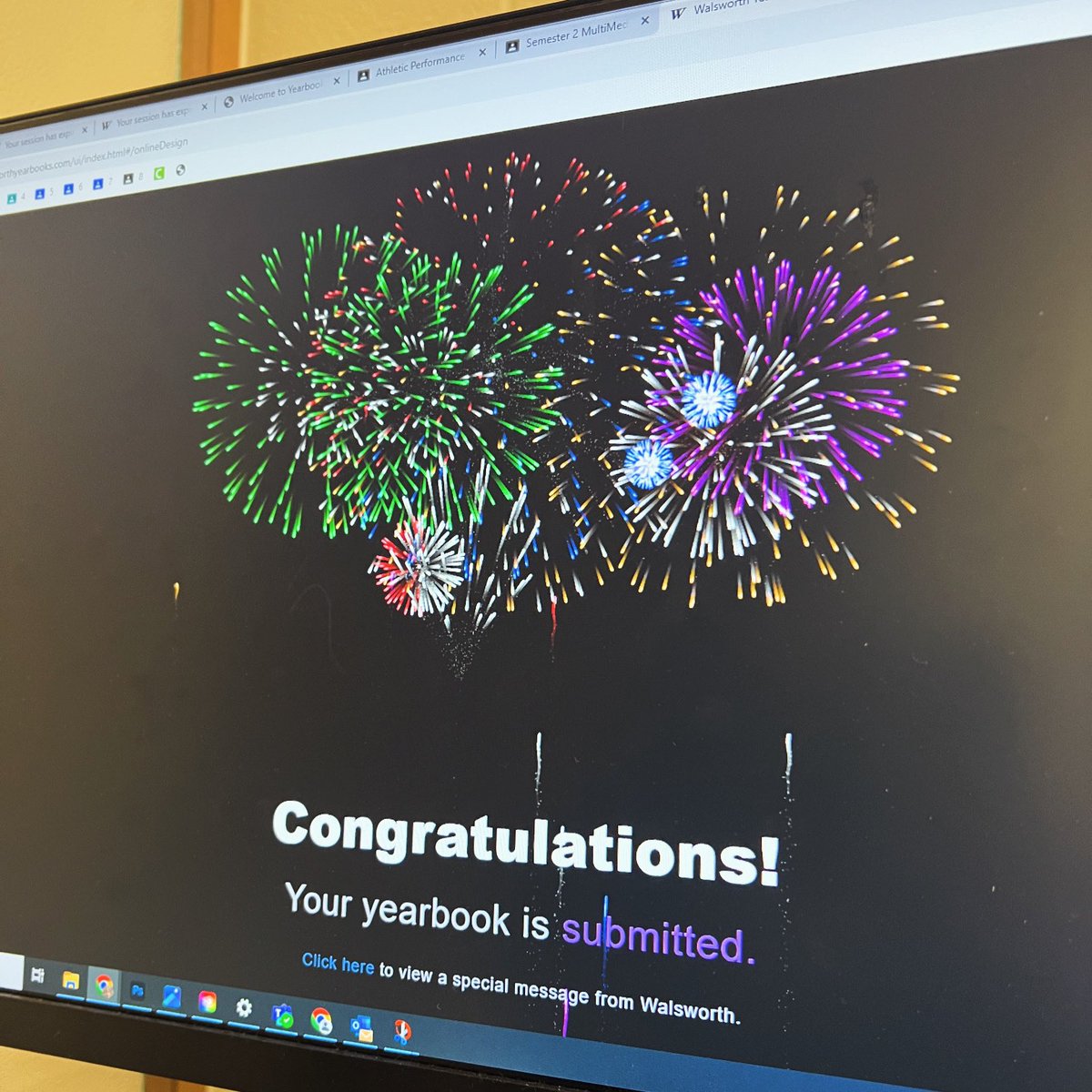 What an amazing feeling!!! 196 pages submitted before deadline. Just have to work on the spring supplement now.