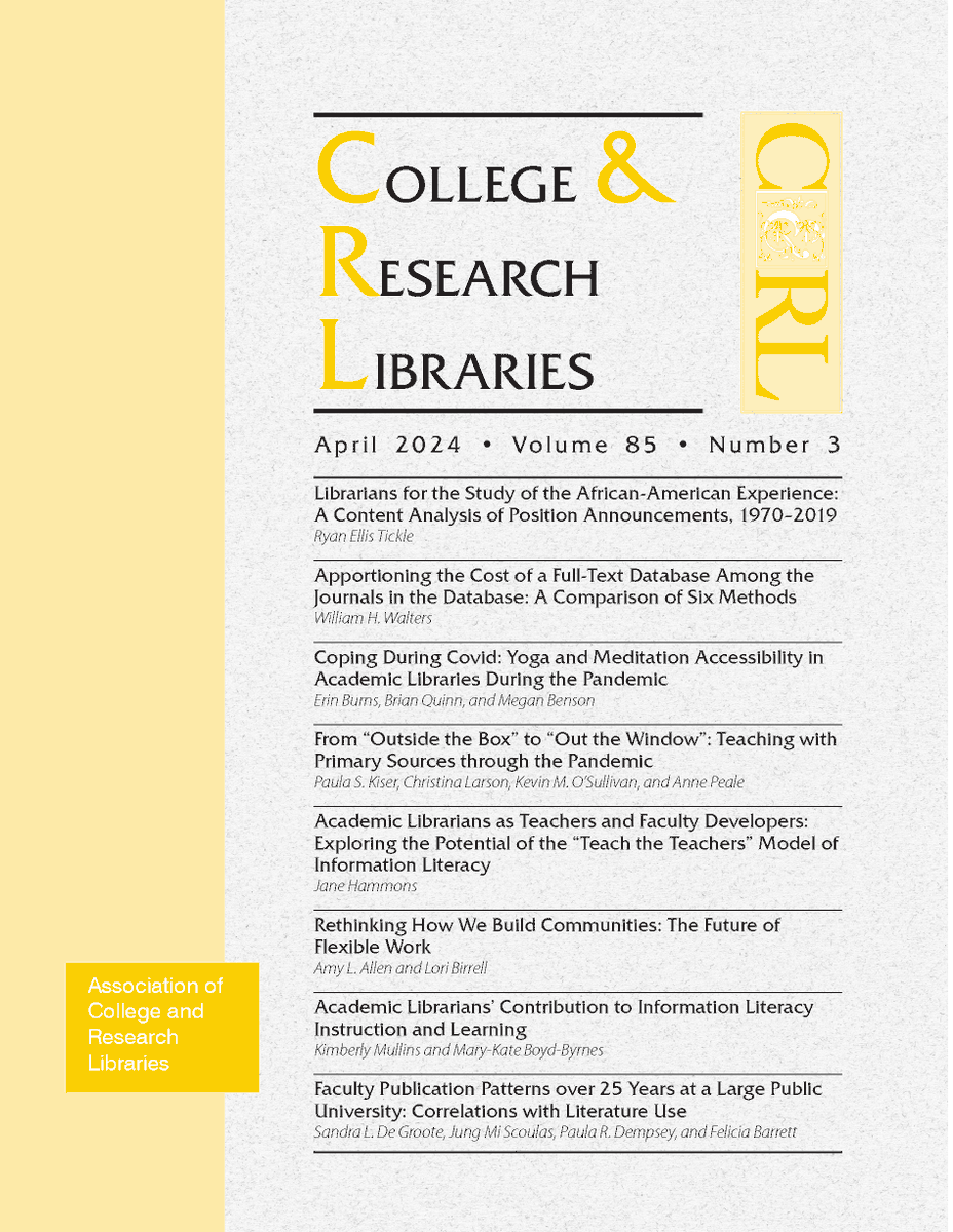 C&amp;RL on X: &ldquo;We&rsquo;re publishing an extra issue this year, which means 