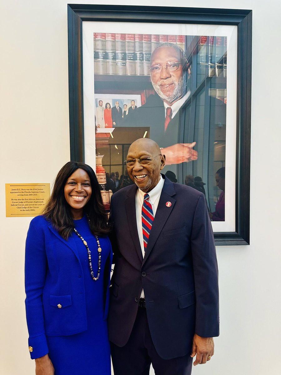 Proud to represent The Florida Bar today in Seminole County at the Grand Opening of the Justice James Perry Annex Courthouse. It was a beautiful ceremony celebrating Justice Perry’s lifetime of achievement. Congratulations Justice Perry on this well-deserved honor! @TheFlaBar