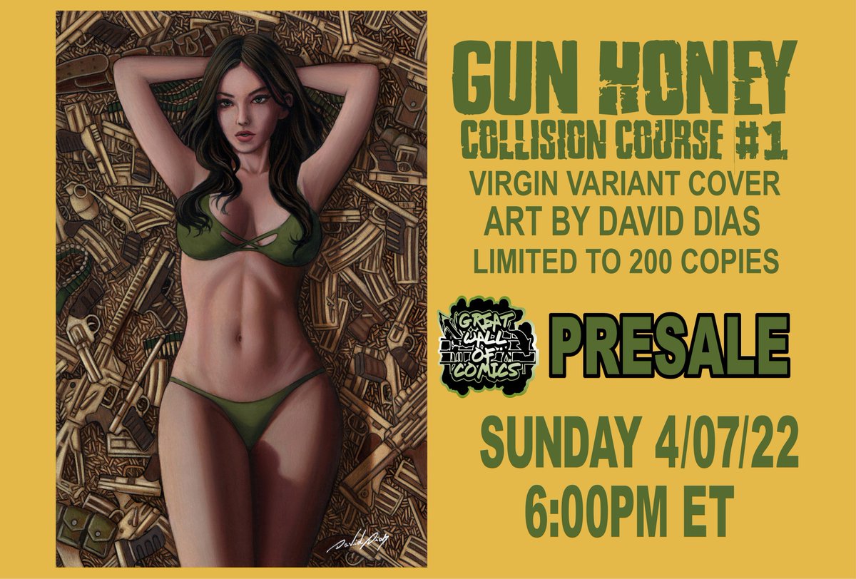 PREORDER SUNDAY 4/07 6PM ET! @daviddiasarts  Thank You for your hard work in creating this insane gorgeous #gunhoney #2024 exclusive #variantcover #titancomics #comicbooks #variantcomic #exclusivecomic #summer #limitedcomic #thegreatwallofcomics gr8wallofcomics.com