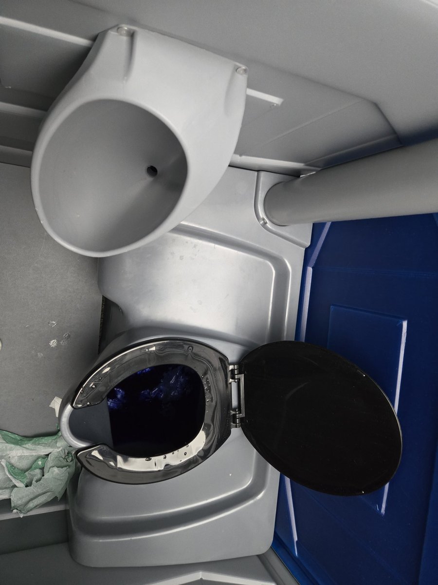 SpaceToGo's tweet photo. A man who pisses on the seat in a port-o-potty when there's a urinal right next to it is not a man. Fight me. https://t.co/9LNPEBTIXk