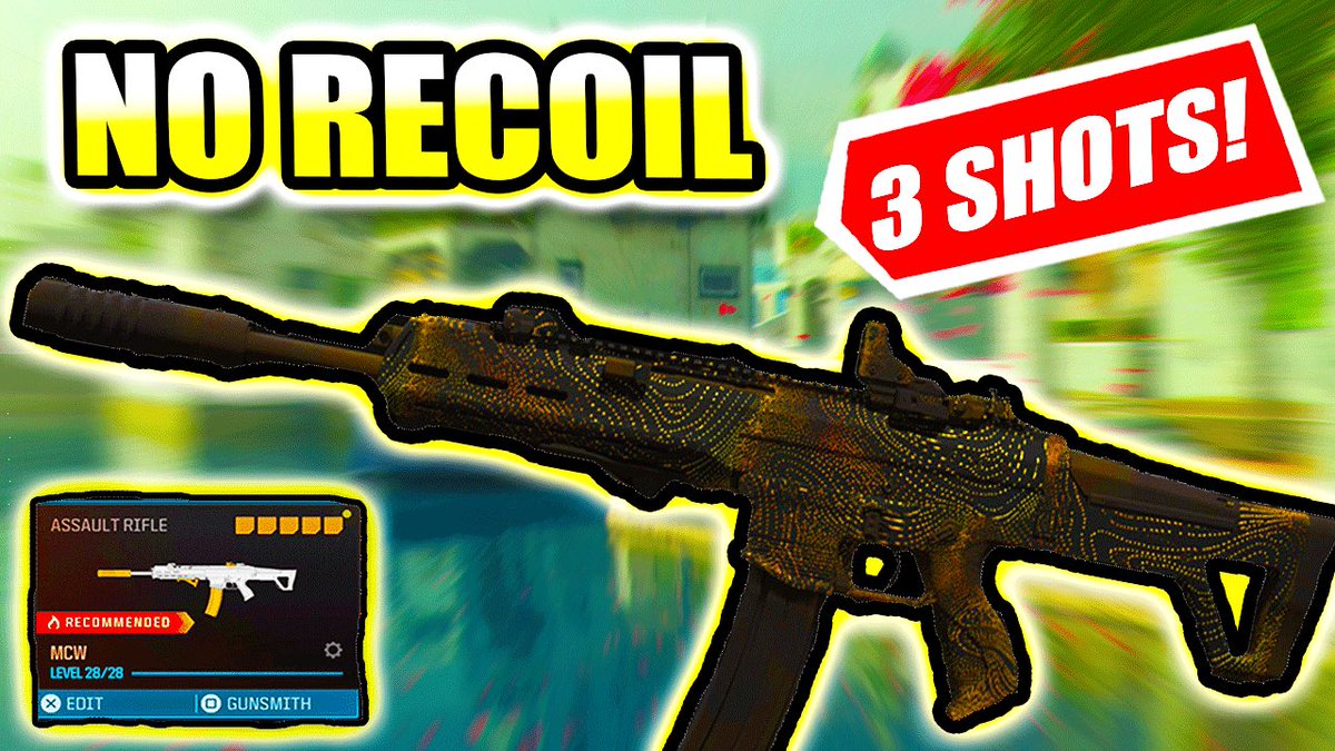 THIS *NEW* MCW CLASS HAS ZERO RECOIL IN MW3 (BEST MCW CLASS) youtu.be/mGd5PbBqf_U?si… via @YouTube

#CallOfDuty #youtube #warzone #youtube #twitch #ModernWarfareII #MWII #MW2 #mw3