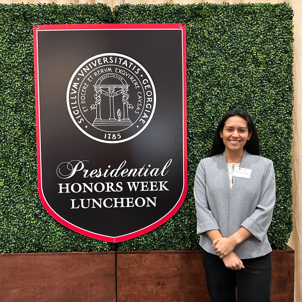 It was also a great week for R-G lab alumna Alejandra Gonzalez (also a winter 2023 UGA alum). Alejandra received a 2024 Presidential Award of Excellence, which is one of UGA's highest student honors. We are so proud of you, Alejandra!