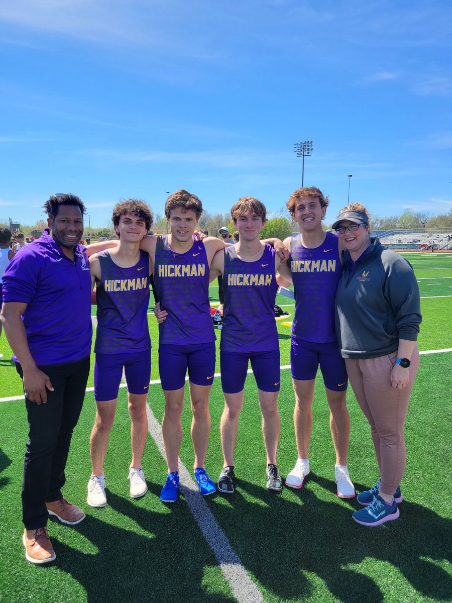 Congrats to the 4x800 meter relay (Reed Villasana, Max Hogan, Josh Brinkmann, Sean Keys) for placing first at the Hillcrest Invite, “Fellas” Night!!!