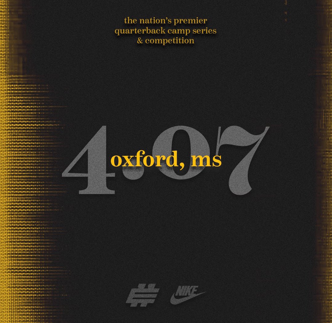 Takeoff time - stop #️⃣3️⃣! Ready to see some of the South’s best and brightest in Oxford - not just at QB but all positions #ALL22! #WheelsUp LAX✈️MEM #Elite11 🏈🎯🥇✔️