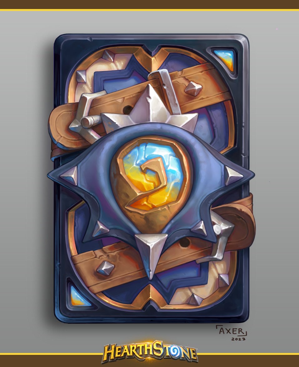 The final cardback I did for Hearthstone; themed for Reska the Pitboss for Showdown in the Badlands