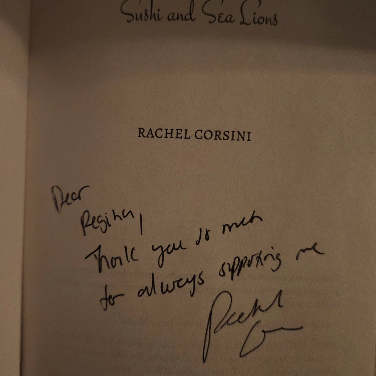 I finally got my copy of Sushi and Sea Lions by Rachel Corsini @madameraerae at @tinyraccoonbooks in Sayville. I loved this book so much, and now I have a signed copy on my shelf along with some awesome book swag!! Thank you, Rachel and Tiny Raccoon Books!