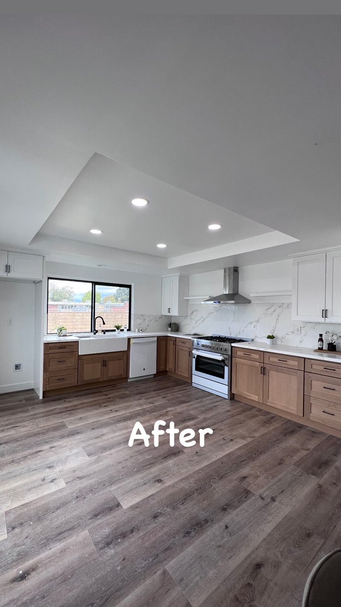 Did this kitchen under 7,000$
Big before & after. Finishing details on this flip then off to the next one. 
#beforeandafter