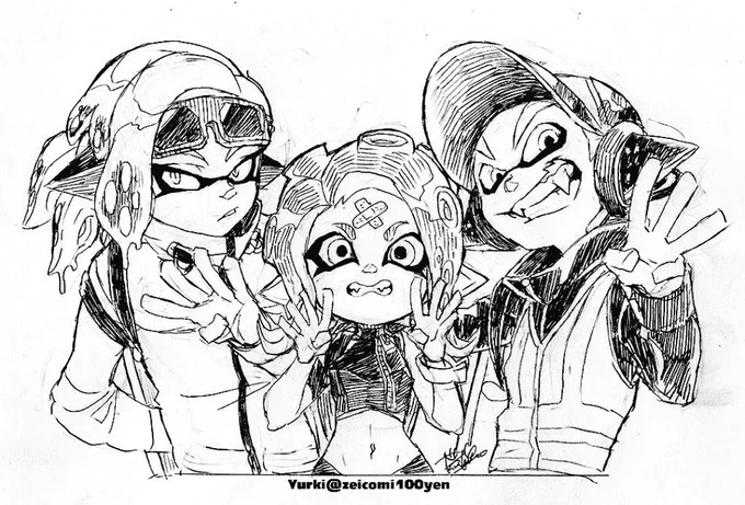 384(アナログ再掲)
#Splatoon #splatoonart 