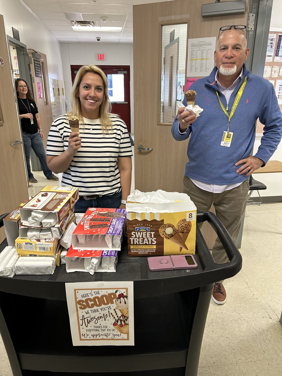 Ice cream got us across the finish line today. Thank you District Leaders for the treat!!!  <a href="/lytleisd/">Lytle ISD</a>