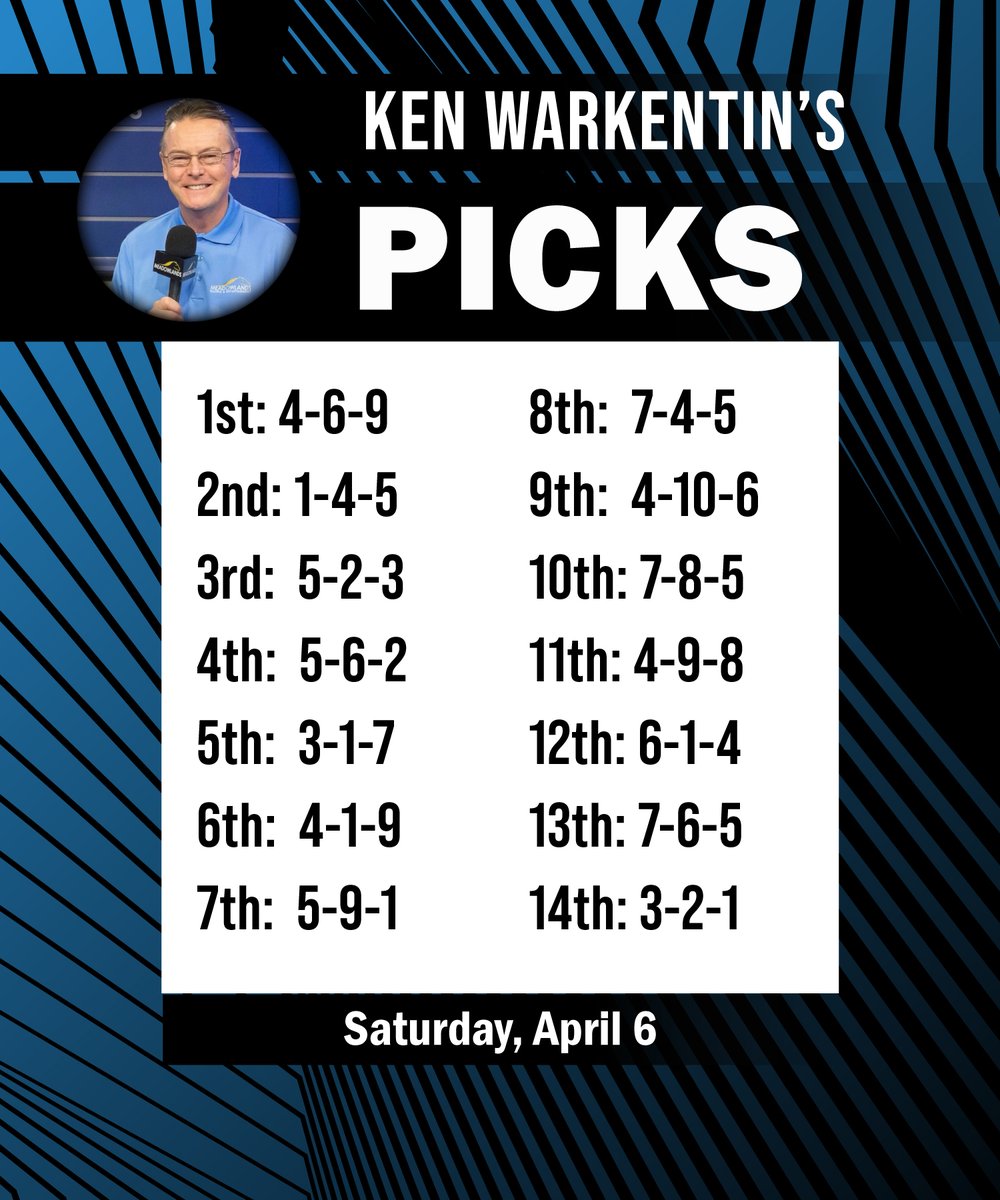 Selections from @kenvoiceover for tonight's card‼️ #playbigm #harnessracing program pages: bit.ly/3lsNUTF