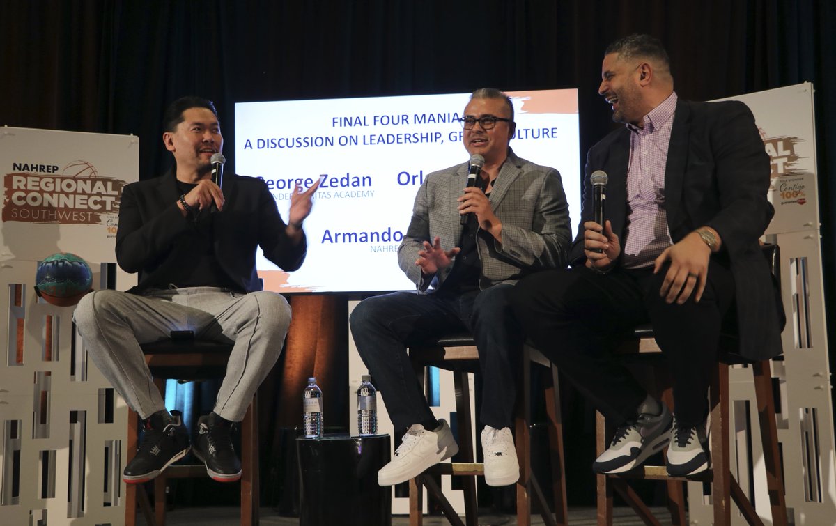 The action continues with Part 2 of the Final Four Mania session! NAHREP's @titosmundo moderates a panel with George Zedan (@CoachZedan), and Orlando Antigua (@CoachOantigua), exploring the intersection of sports, business, and leadership.