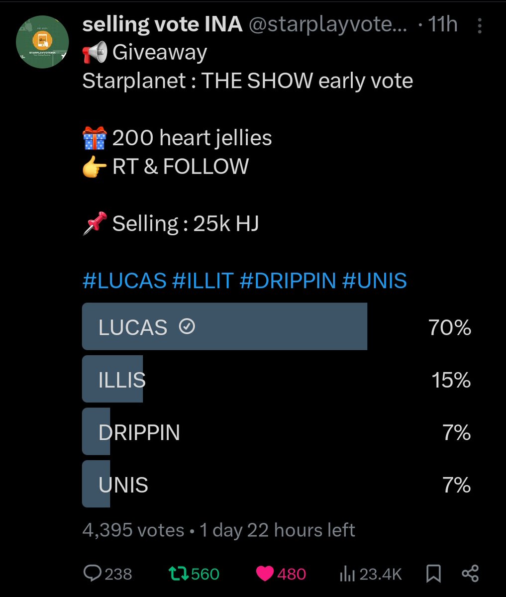 LUCAS VOTE 🦁 tweet media