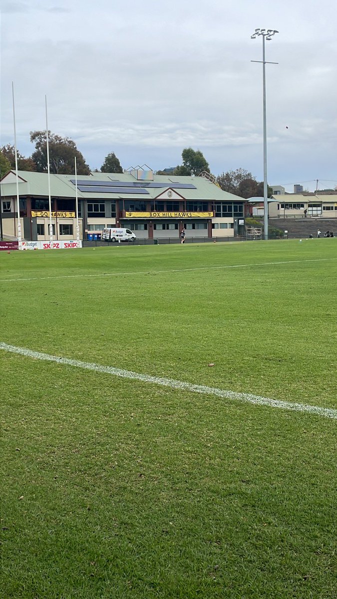 Aussie2Bob's tweet photo. Overcast day for some @VFL Womens for the clash between @boxhillvflw and @CollingwoodVFLW
Live on the @AFLcomau and the app with @lucywato_
#commentarylife https://t.co/pmDapUyxXb