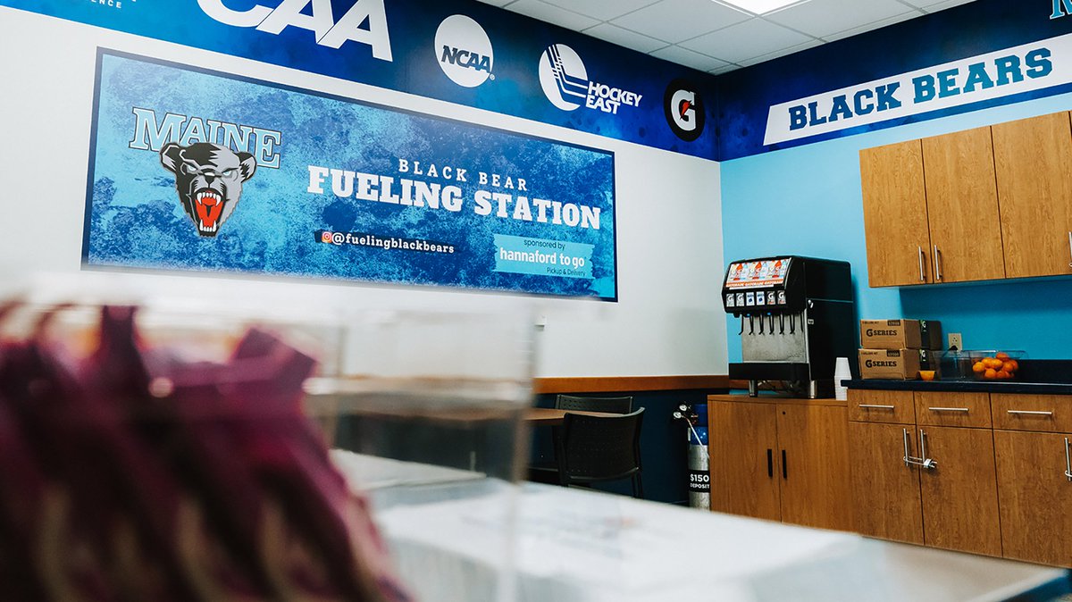 Maine Athletics officially opens new Fueling Station, in partnership with @Hannaford Details: tinyurl.com/23ebwr6b #BlackBearNation