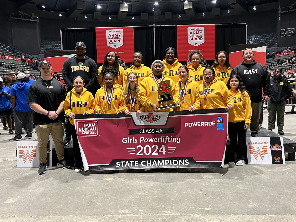 Alorian Story won 1st in her class🥇
Jaydia Perry won 2nd in her class 🥈
And the Lady Tigers are your 4A Powerlifting State Champions🏆🏆🏆