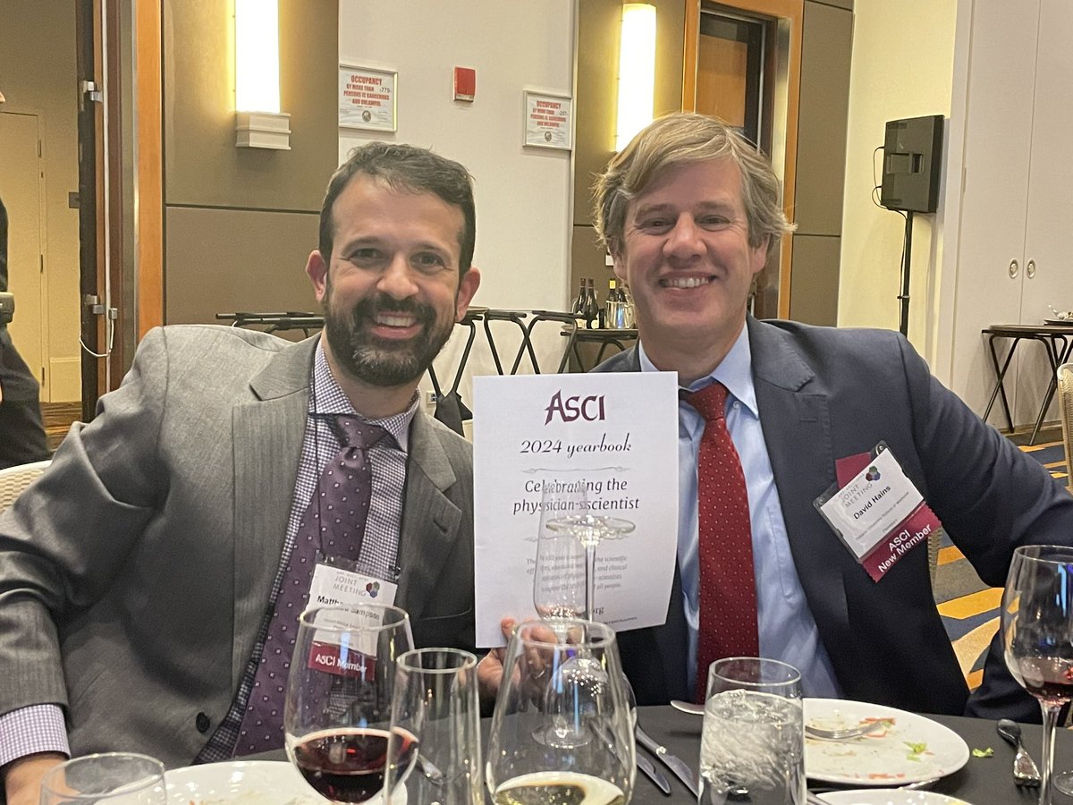 Psyched to be inducted into @the_asci with my fellow Peds nephrologist @IUPedsKidney @TheSampsonLab @BostonChildrens