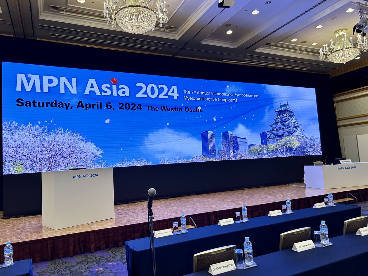 Ready for a great MPN meeting in Osaka ! Thrilled to discuss with colleagues from Asia and share experience in the management of patients with #MPNsm ⁦@AYACOUB7⁩ ⁦@HarryGillHKUMed⁩ ⁦@mpdrc⁩ ⁦@Jason_cchen⁩ ⁦@bose_prithviraj⁩