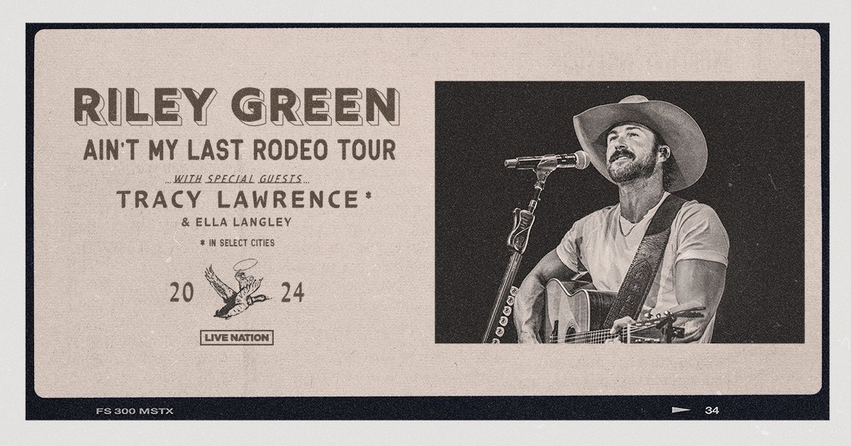 April 6, 2024 ⭐ @RileyGreenMusic @tracy_lawrence ⭐ 'Ain't My Last Rodeo Tour' ⭐ @BrandonAmpMS ⭐ Brandon, MS ⭐