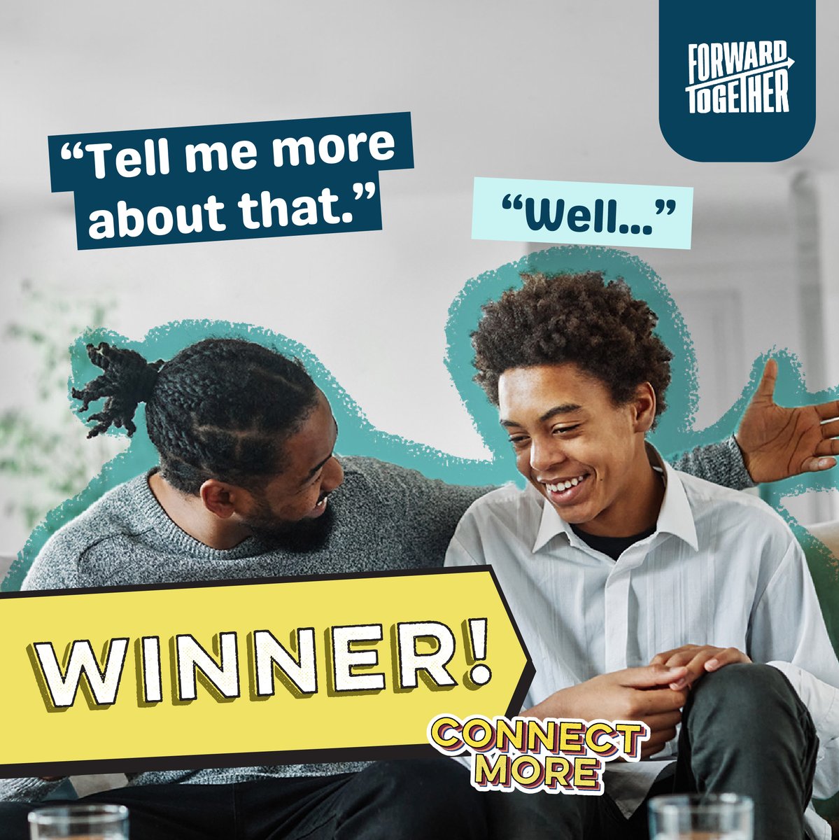 FwdTogetherCO's tweet photo. Discover the power of Connect More – the game show where building stronger bonds supports your teen’s health. Play now!

https://t.co/GwbRzSttoD https://t.co/tB5zPvLbiR