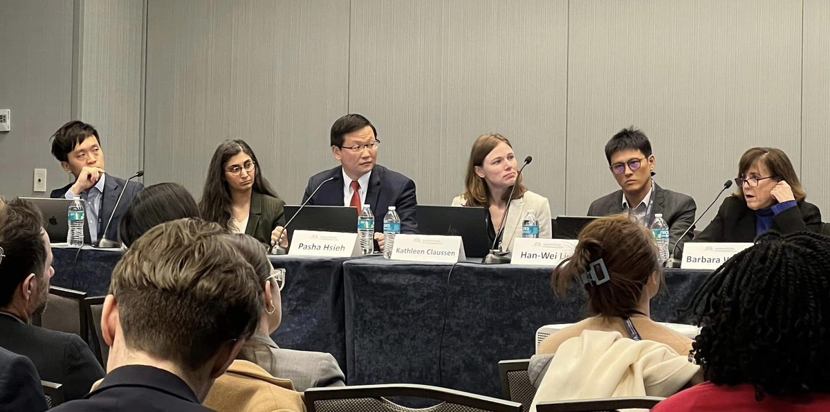 Pasha L. Hsieh (@pashahsieh) on Twitter photo A great pleasure to organize & moderate <a href="/asilorg/">ASIL</a> Panel on🌏"Shaping the Trade-Tech Nexus in Indo-Pacific Regionalism: US-Taiwan Initiative on 21st Century Trade & #IPEF" Many thanks to Barbara Weisel, <a href="/Claussen_K/">Kathleen Claussen</a>, <a href="/ChingFuLin/">Ching-Fu Lin</a>, <a href="/inumanak/">Inu Manak</a> and <a href="/hanweiliu/">Han-Wei Liu</a> for their excellent talks! A great pleasure to organize & moderate <a href="/asilorg/">ASIL</a> Panel on🌏"Shaping the Trade-Tech Nexus in Indo-Pacific Regionalism: US-Taiwan Initiative on 21st Century Trade & #IPEF" Many thanks to Barbara Weisel, <a href="/Claussen_K/">Kathleen Claussen</a>, <a href="/ChingFuLin/">Ching-Fu Lin</a>, <a href="/inumanak/">Inu Manak</a> and <a href="/hanweiliu/">Han-Wei Liu</a> for their excellent talks!