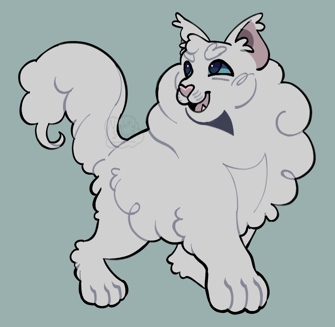 NightyStormArt's tweet image. super quick cloudtail ^^&quot; #warriorcats #cloudtail