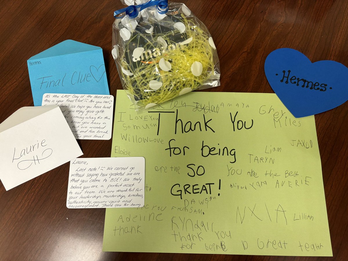 I had SO much fun using clues to find gifts &amp; felt all the love <a href="/CubInfo/">Stevenson Elementary</a> this week for #AssistantPrincipalsWeek! Love my Cub family!!!